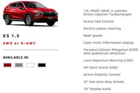 Mitsubishi Eclipse Cross ES Irving TX