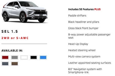 2022 Mitsubishi Eclipse Cross SEL 1.5