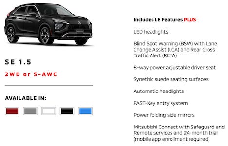 2022 Mitsubishi Eclipse Cross SE 1.5 Irving TX